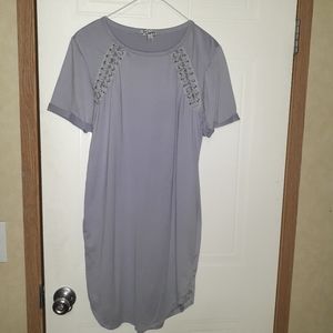 J is for Justify Short sleeved midi dress
